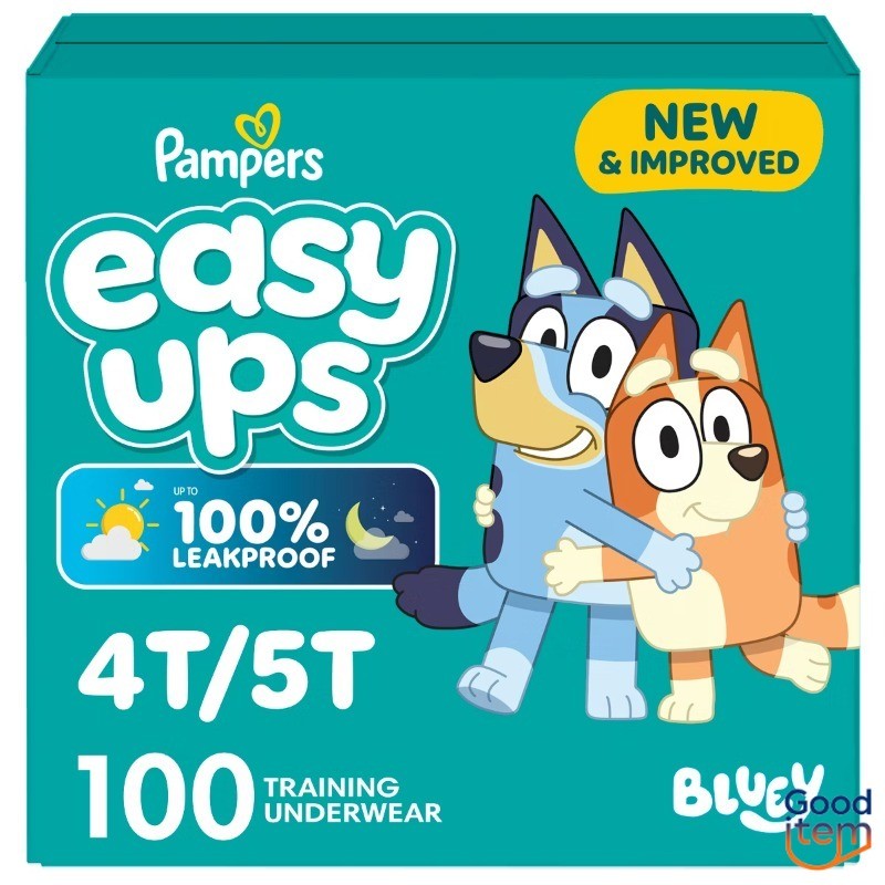 Pampers Easy Ups Bluey Training Underwear - Size 4T-5T - 100ct