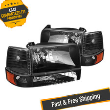 Spyder 5073136 Am-bk Black Euro Headlights