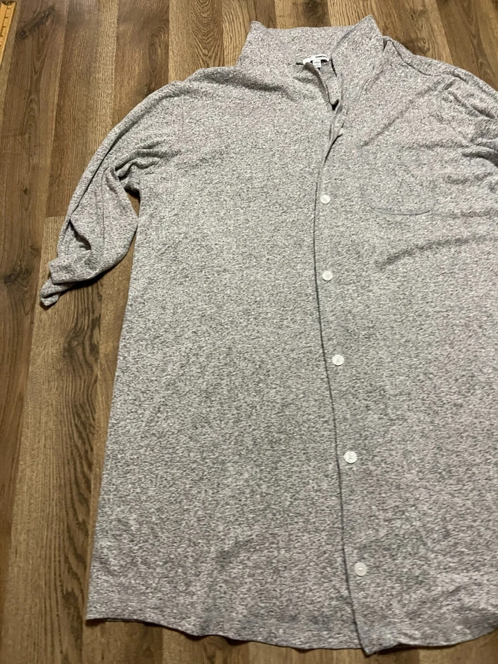 Sonoma свитер, женщин плюс 3 X, серый, кнопки кардиган, длинным рукавом - Изображение 3 из 4