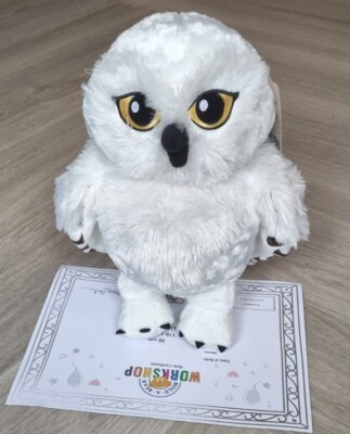 Build A Bear Hedwig Harry Potter Eule Brandneu mit Etikett & Zertifikat HP