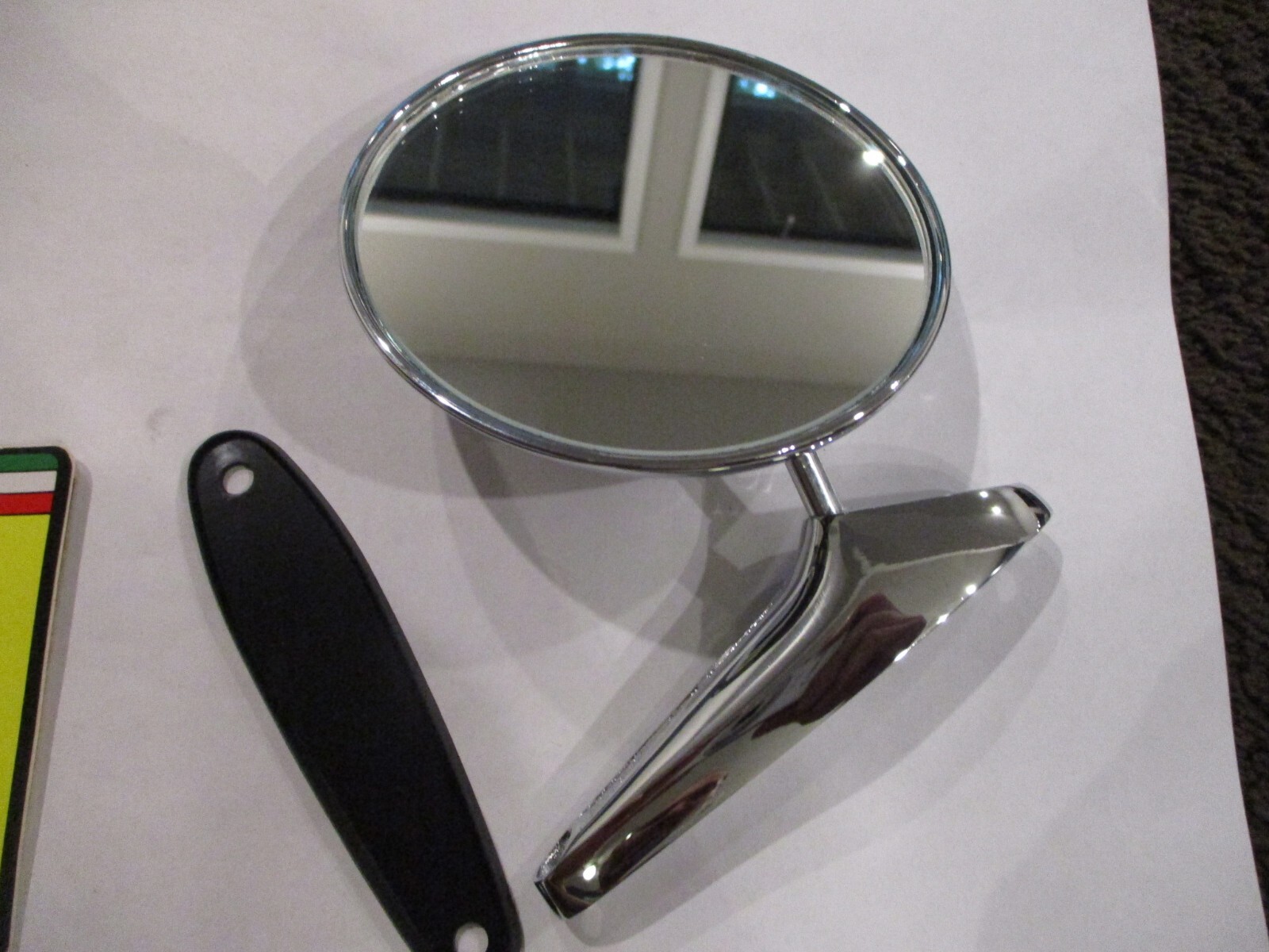 Ferrari 275 365 Dino 400 500 Side View Mirror Glass_Beautiful Reproduction_NEW