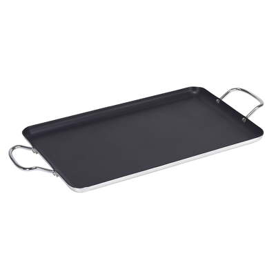 Burners Flat Stove Top Griddle Grill Pan Breakfast Maker Cooking Plate  Topper | eBay