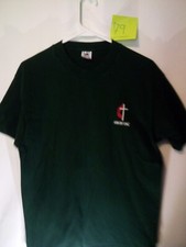 Vintage Single Stitch Green Fruit Of The Loom Made In USA Men's Large Tshirt