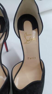 CHRISTIAN LOUBOUTIN heeled sandals Black Women's Size 36 made in