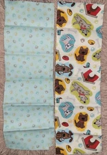 Creative Cuts 2 Fat Quarters of Dog-Print Coordinating Fabric-1/2-Yard Total-NEW