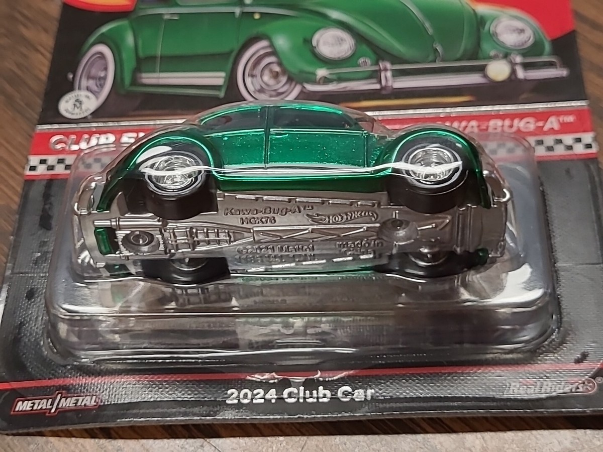 ミニカー RLC 2024 Club Car KAWA-BUG-A HotWheels 2024 RLC Membership Car Green Kawa-Bug-A w/Patch