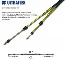 CAVO TELECOMANDO ULTRAFLEX C2 MOTORI FUORIBORDO YAMAHA HONDA SUZUKI SELVA