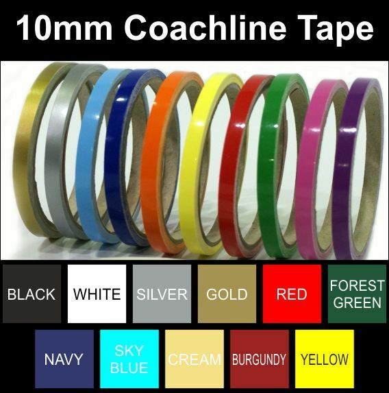 Cream Gloss Coach Line Pin Stripe Tape 10 meters x 25mm BOAT/CAR/BIKE