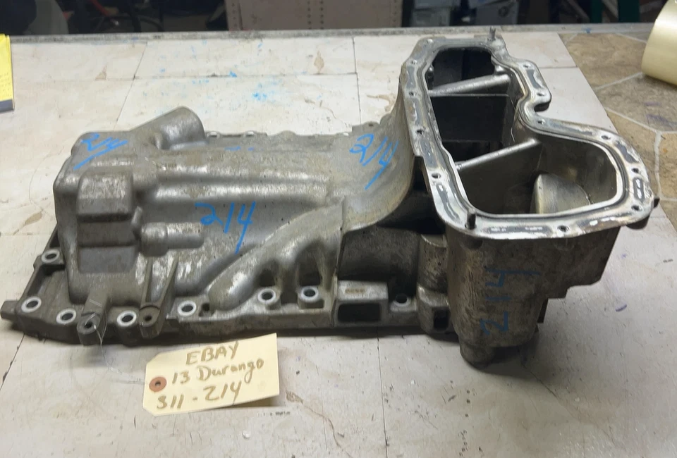 2013-23 DODGE RAM 1500 11-15 DURANGO GRAND CHEROKEE 3.6L Upper Oil Pan Assembly - Image 2 of 4