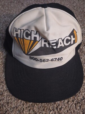 vintage High Reach black and white snapback hat ultra rare read description!!