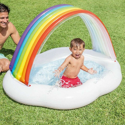 Piscina bebé bañera niños toldo 142 x 119 x 84 cm Intex | eBay