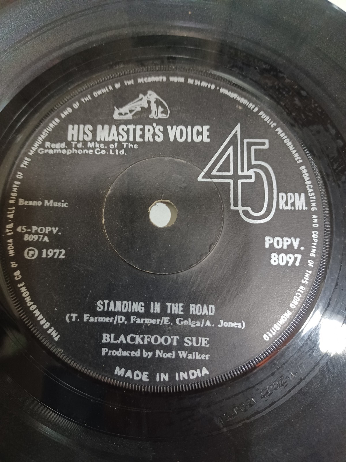 Blackfoot Sue Celestial Plain/Standing Road Rare Single Record 7