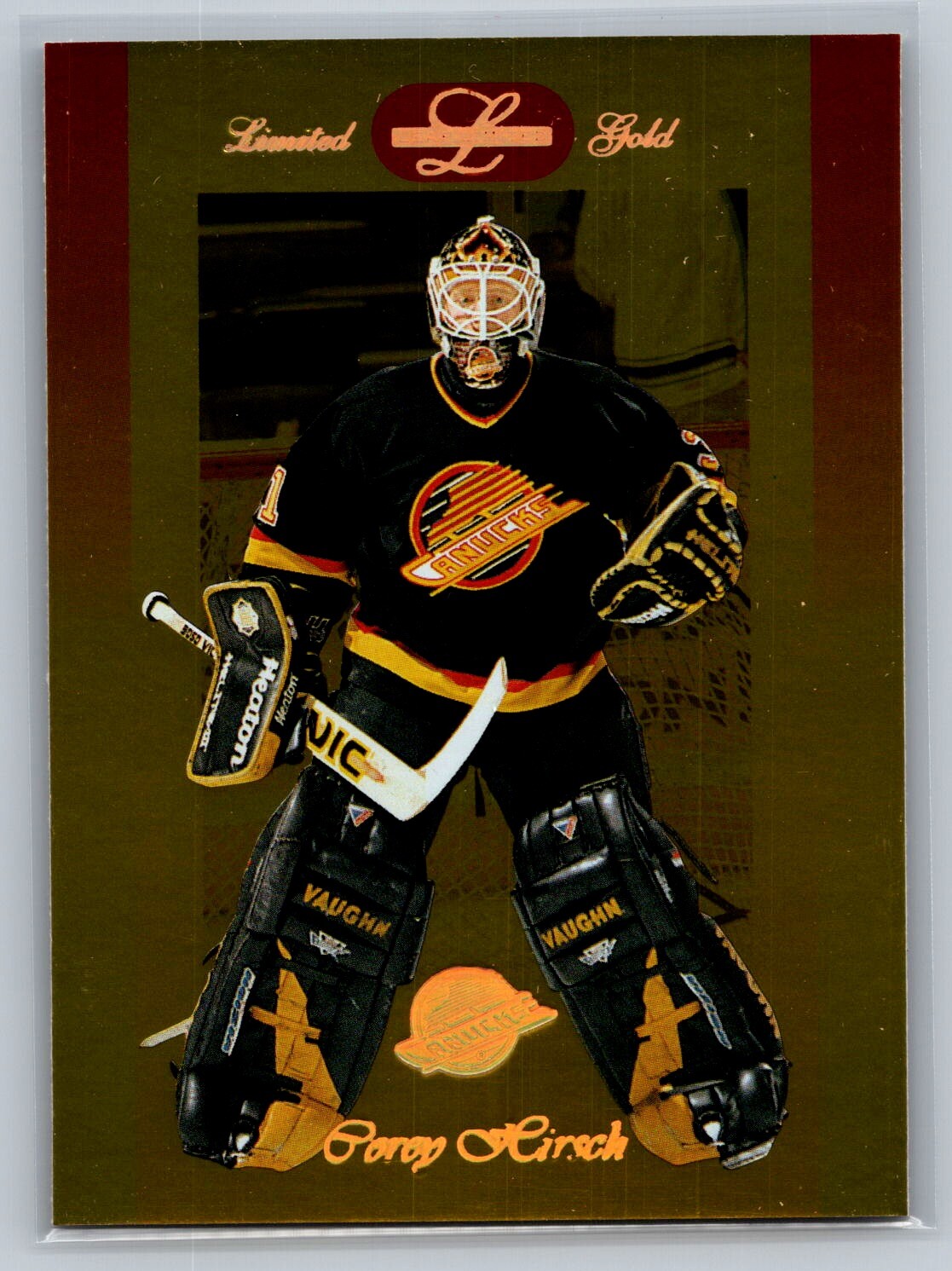 1996-97 Leaf Limited #89 Corey Hirsch Gold
