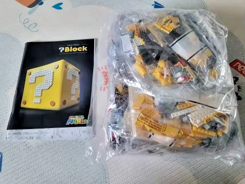 Kit de construcción bloque de signo de interrogación Super Mario 64 2064 piezas con manual de papel-sin caja Foto 4 de 4