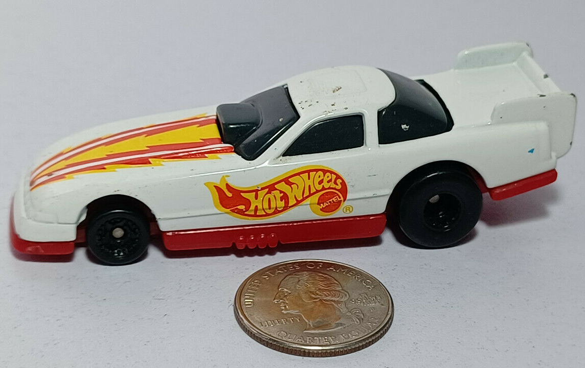 McDonalds Funny Car Dragster White Hot Wheels Rare Vintage