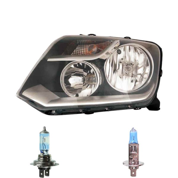 Halogen Scheinwerfer Frontscheinwerfer Links H7/ H1 FüR VW Amarok Inkl. Lampen-image