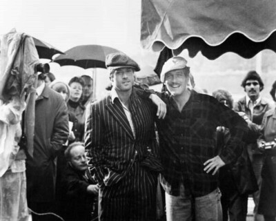 The Sting 1973 Paul Newman & Robert Redford pose on set for cameras 4x6 photo