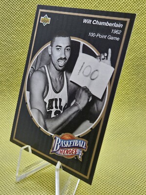 Wilt Chamberlain - Upper Deck 100 Point Game Basketball Heros 13