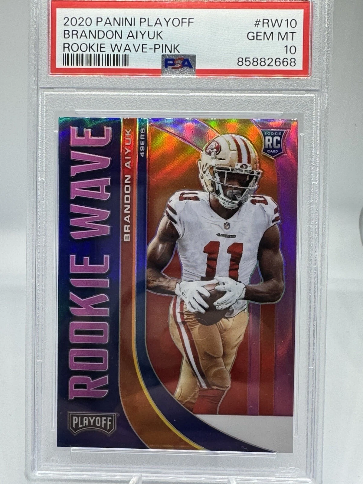 Brandon Aiyuk Panini Playoff Rookie Wave #RW10 Pink