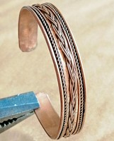 ANCIENT MEDIEVAL BRONZE BRACELET ARTIFACT TWISTED VERY STUNNING