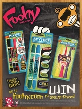 2007 Foohy Markers Vintage Print Ad/Poster 00s Kids Pen School Supplies Wall Art