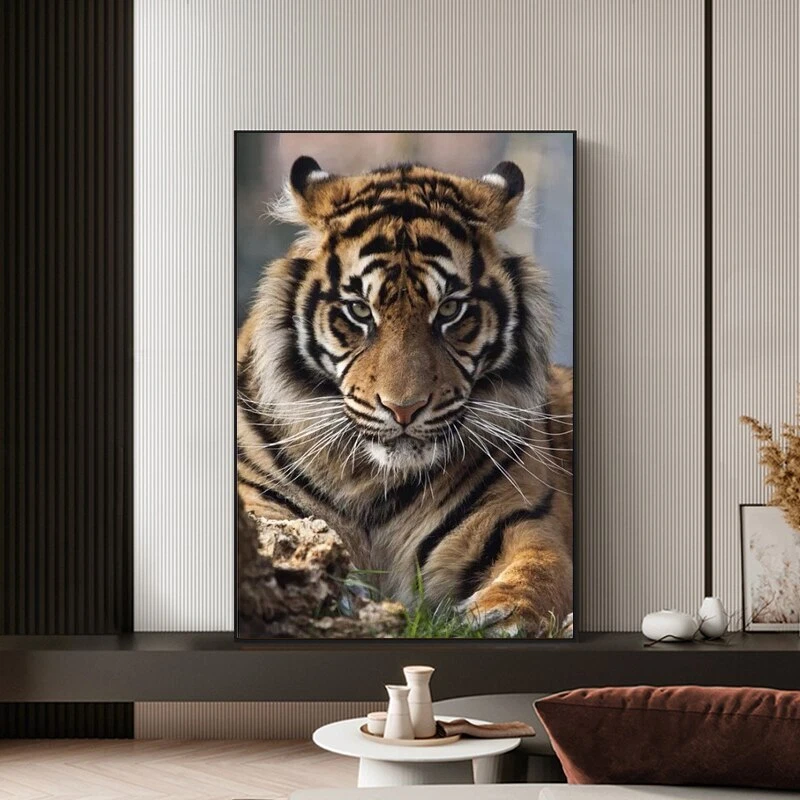 Animal Tiger Canvas Painting Wall Art Poster Print Wall Picture Home Decor Mural - Image 2 of 4