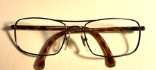 Vintage Brooks Brothers Mens eyeglass frames brown metal tortoiseshell BB 471