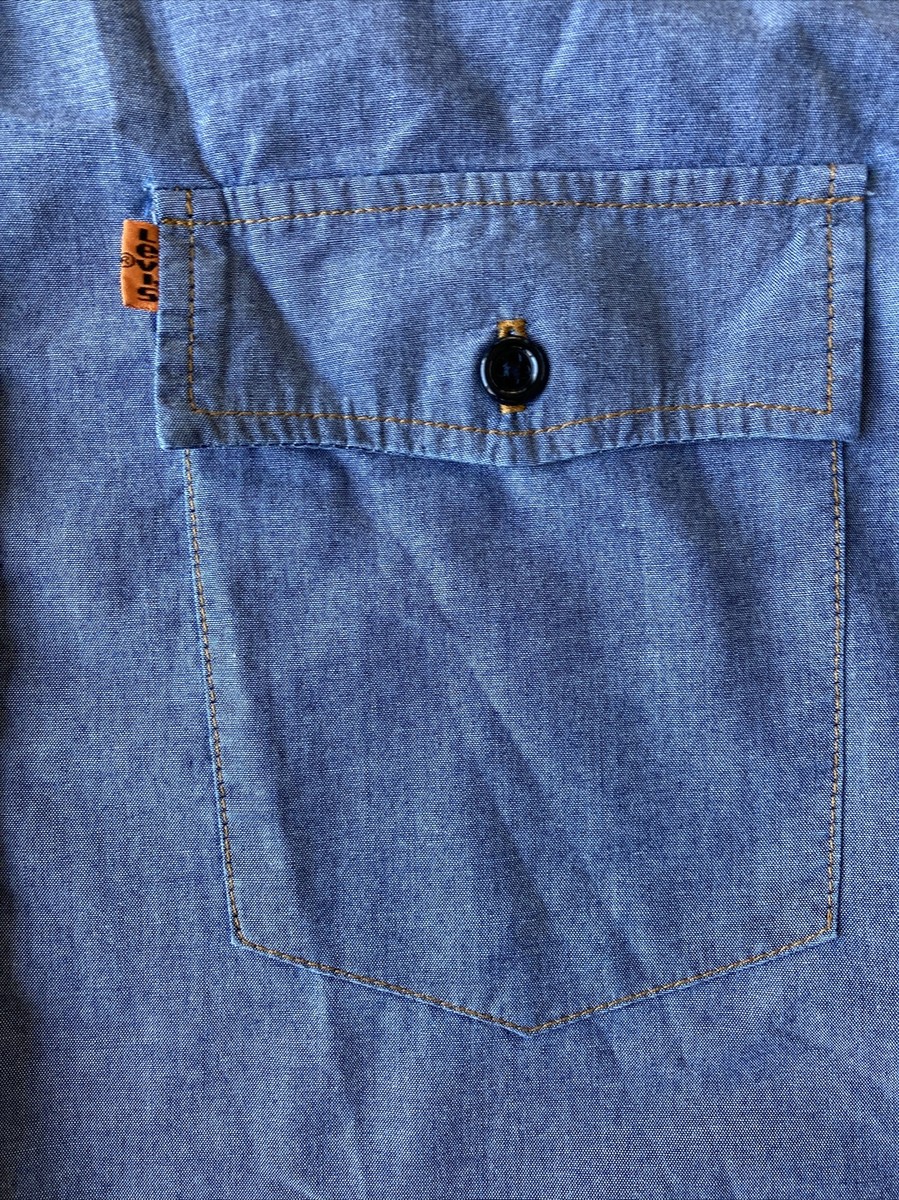 Supreme x Levi's Blue Chambray USA Made Shirt Size Large Mint | eBay