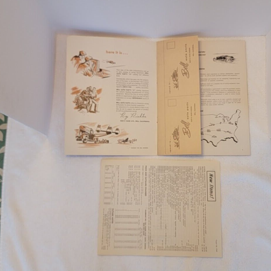 RARE Vintage 1949 Bell Auto Parts Racing Catalog THIS IS THE ONE!! DO ...