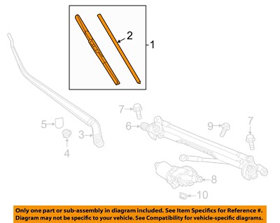 MAZDA OEM 17-19 CX-5 Windshield Wiper Components-Wiper Blade Left KB7W67330B