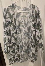 Women s Tropical Long Sleeve Cover Up/Kimono. Size: M. NEW