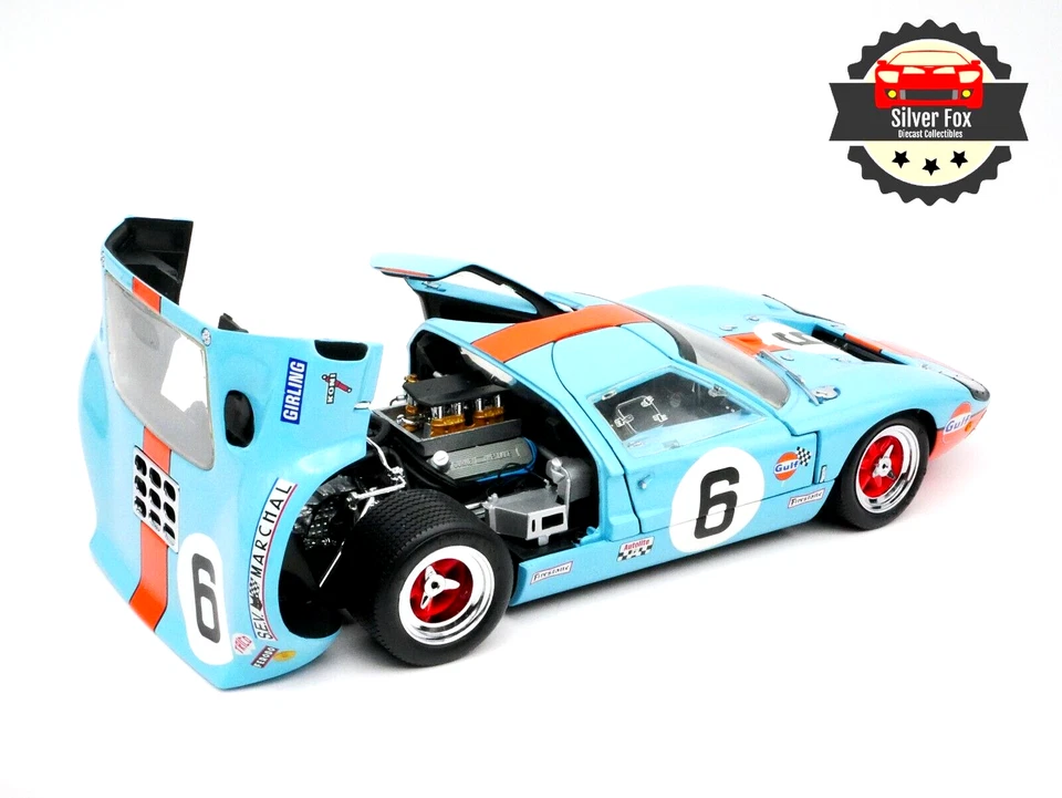 REVELL CREATIVE MASTERS 87-8829 FORD GT-40 LE MANS 1969 #6 ESCALA 1:20 FUNDIDO A PRESIÓN Foto 3 de 4