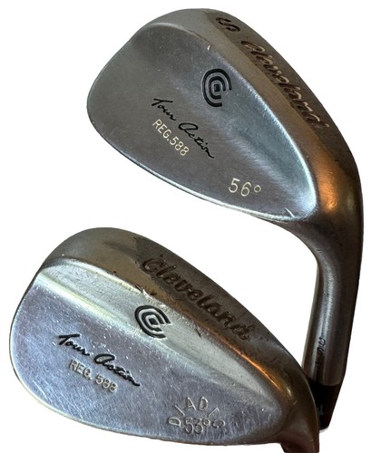 Cleveland Tour Action 588 Chrome Wedge 53 & 56 Degree Gap Sand Lob Steel RH (2)