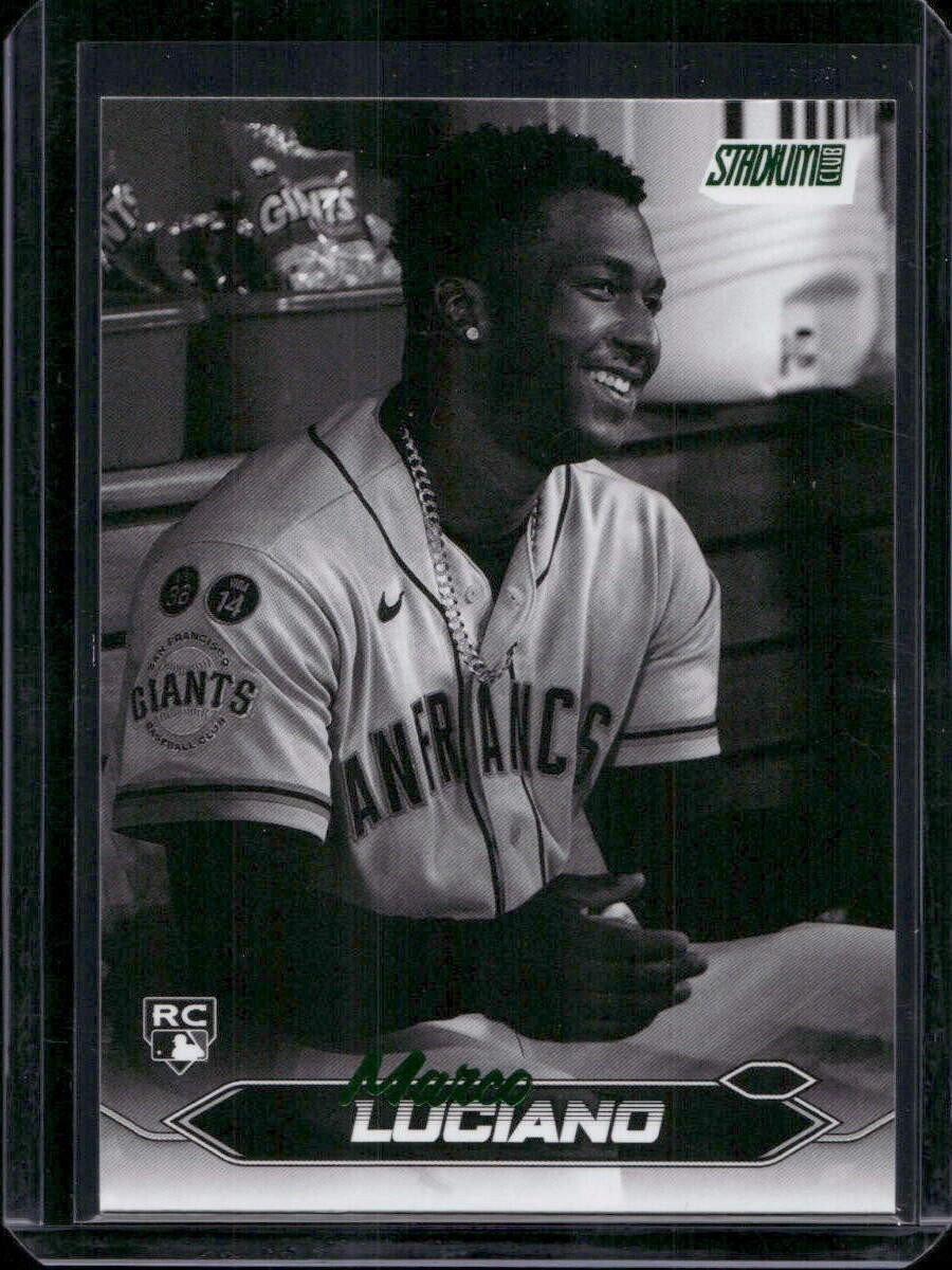 2024 Topps Stadium Club Marco Luciano RC Black & White Parallel #224 Giants