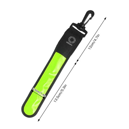 NIGHT REFLECTIVE CLIP-ON STRIP LED Tag Band Light Back pack purse belt Safety - Picture 6 of 21