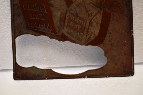 Antique Copper Printing Plates Of Tea Advertising Indian Tea Store Calcutta Old - Picture 5 of 9