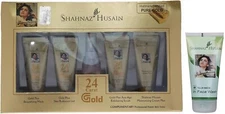 Shahnaz Husain Ayurveda 24 Carat Anti Aging Timeless Youth Gold Facial Kit 40G,
