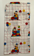 Vtg. D.M. Inc. 1985 Baby Nursery Fitted Sheet Hobo Bears Red Checks 100 Cotton
