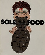 Rare Original NIKE 1970's Sole Food Waffle Running Shoe Sticker Never Used HTF!