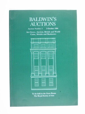 Baldwins Auctions Catalog October 1994 Coins Medals Banknotes No 3
