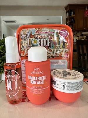 Sol De Janeiro Bom Dia Bright Travel Jet Set Cheirosa 40 Cream, Spray Shower Gel
