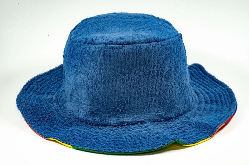 Rainbow Terry Towelling Bucket Hat Gay Lesbian Mardi Gras Party Cap LGBT - Rever - Picture 5 of 19