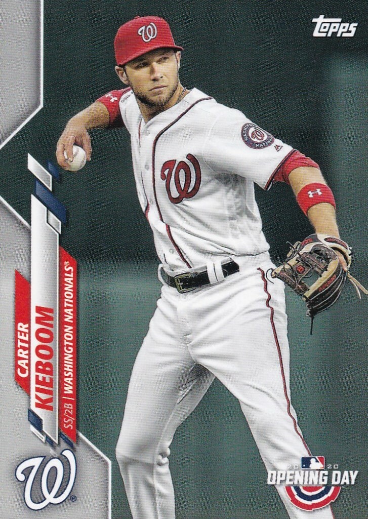2020 TOPPS OPENING DAY CARTER KIEBOOM WASHINGTON NATIONALS