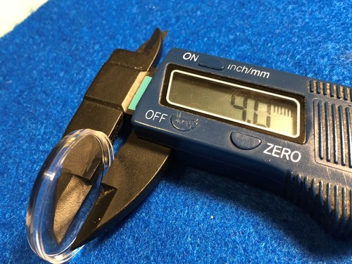 MENGE 5 NEUE ALTE LAGER RUNDE ARMBANDUHR H. KUPPEL ACRYL KRISTALL 21,6-37,8 mm - Bild 29 von 56
