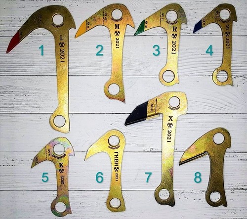 Climbing anchor pitons set 8 pcs. Climbing gear. Made in Russia