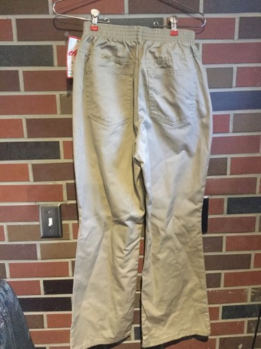 Chic Khaki Boot Cut Pants Pockets Elastic Waist Misses Size 6 Petite  755107573765 | eBay
