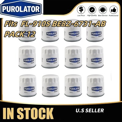 OEM Purolator Engine Oil Filter For FL-910S BE8Z-6731-AB PACK 12