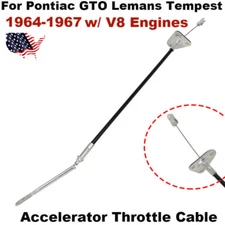 For 1964-1967 Pontiac GTO Lemans Tempest Accelerator Throttle Cable w/ V8 Engine