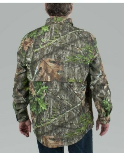 New Mossy Oak Men's Long Sleeve Hunting Guide Shirt Camo Button Front Size Small - Picture 3 of 7