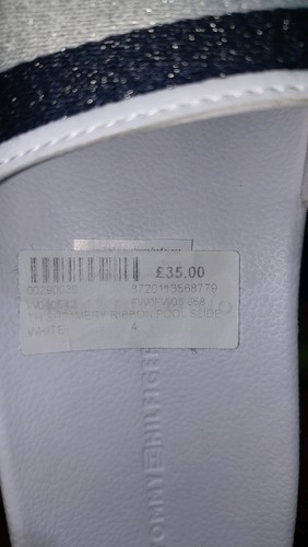 Tommy Hilfiger Damen Pantoletten / Sandalen weiß nagelneu mit Etikett - Bild 5 von 8
